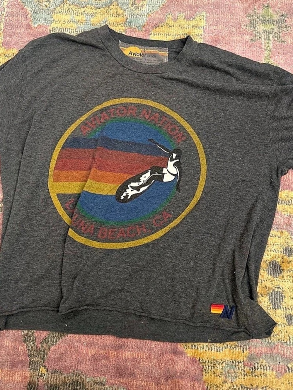 Graphic Short Sleeve Tee in Gray